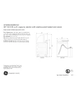 GE GTWS8650DWS Dimensions And Installation Information предпросмотр