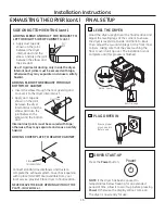 Preview for 16 page of GE GTX42GASJWW Installation Instructions Manual