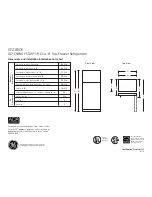 Preview for 1 page of GE GTZ18ICESS Specification Sheet