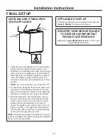 Preview for 17 page of GE GUD27GSSMWWGE Installation Instructions Manual