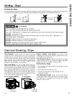 Preview for 15 page of GE GUD37 Owner'S Manual