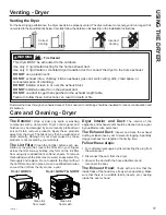 Предварительный просмотр 17 страницы GE GUD37ESMN Owner'S Manual