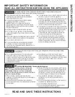 Preview for 3 page of GE GVS04BD Owner'S Manual & Installation Instructions