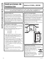 Preview for 42 page of GE GVS04BD Owner'S Manual & Installation Instructions