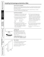 Предварительный просмотр 4 страницы GE GVS04BDWASS Owner'S Manual And Installation