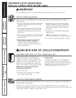 Preview for 2 page of GE GWS03ADWSS Owner'S Manual And Installation