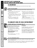 Preview for 2 page of GE GWS04 Owner'S Manual And Installation