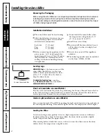 Preview for 4 page of GE GWS04 Owner'S Manual And Installation