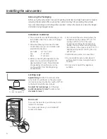 Preview for 4 page of GE GWS04HAESS Owners And Installation Manual