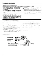 Preview for 4 page of GE GX1S15C Owner'S Manual And Installation