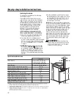 Предварительный просмотр 11 страницы GE GXOF18K Owner'S Manual & Installation Manual