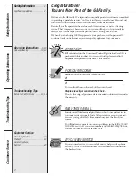 Preview for 2 page of GE GXSF23Z01 Owner'S Manual