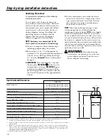 Preview for 10 page of GE GXSF27E Owner'S Manual & Installation Instructions