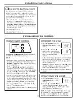 Preview for 10 page of GE GXSF30H Owner'S Manual & Installation Instructions