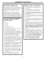 Предварительный просмотр 4 страницы GE GXSF30H Owner'S Manual And Installation Instructions