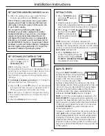 Предварительный просмотр 11 страницы GE GXSF40H Owner'S Manual & Installation Instructions