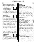 Предварительный просмотр 12 страницы GE GXSF40H Owner'S Manual & Installation Instructions