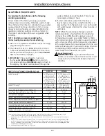 Предварительный просмотр 13 страницы GE GXSF40H Owner'S Manual & Installation Instructions