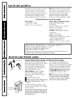 Preview for 4 page of GE GXSL03B Owner'S Manual And Installation