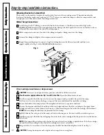 Preview for 10 page of GE GXSL03B Owner'S Manual And Installation