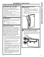 Preview for 21 page of GE GYE18J Owner'S Manual & Installation Instructions