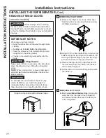 Preview for 22 page of GE GYE18J Owner'S Manual & Installation Instructions