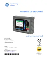 GE HandHeld Display (HHD) Instruction Manual preview