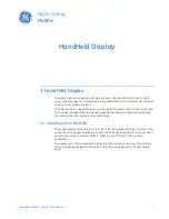 Предварительный просмотр 5 страницы GE HandHeld Display (HHD) Instruction Manual