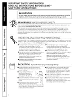 Предварительный просмотр 2 страницы GE HDA2000T00BB Owner'S Manual