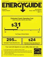 Preview for 1 page of GE HDA3600DBB Energy Manual