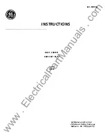GE HFA54 Instructions Manual preview