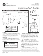 GE HLU Powerflood Instructions preview