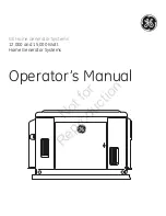 GE HOME NERATOR SYSTEM 12000 WATT Operator'S Manual предпросмотр