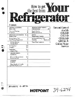 GE HotPoint CSX22D Use And Care Manual preview