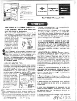 GE Hotpoint CTF14C Use & Care Manual preview