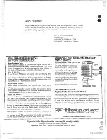 Preview for 6 page of GE Hotpoint CTF14C Use & Care Manual