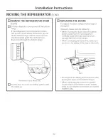 Предварительный просмотр 22 страницы GE HSS25ATHBCBB Owner'S Manual And Installation