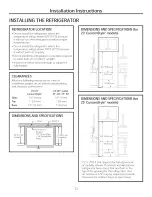 Предварительный просмотр 23 страницы GE HSS25ATHBCBB Owner'S Manual And Installation