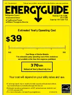 GE HTH17CBBWW Energy Manual preview