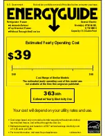 GE HTN16ABXWW Energy Manual preview