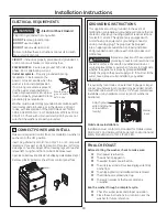 Preview for 18 page of GE HTW240 Owner'S Manual & Installation Instructions