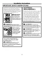 Preview for 3 page of GE HVM1540DP Installation Instructions Manual