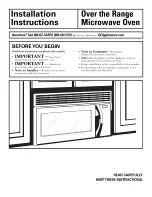 GE HVM1540DP2BB Installation Instructions Manual preview