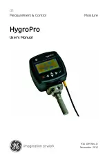 GE HygroPro User Manual preview