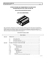 Предварительный просмотр 1 страницы GE IC3645SH7R354D1 Installation And Operation Manual