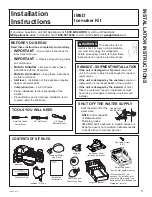 Preview for 5 page of GE IM-5D Owner'S Manual & Installation Instructions