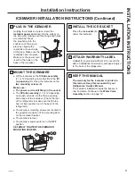 Предварительный просмотр 9 страницы GE IM4D Owner'S Manual & Installation Instructions