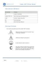 Предварительный просмотр 6 страницы GE Intellix BMT 330 User Manual