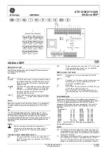 GE Interlogix ARITECH ATS1210 Quick Start Manual preview