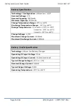 Preview for 2 page of GE IO61X-BAT-KIT Safety And Quick Start Manual